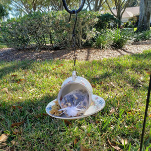 Handmade Accents One Of A Kind Tea Cup Bird Feeder Poshmark